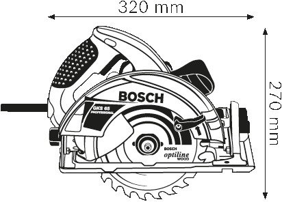 Пила дисковая BOSCH GKS 65 (0 601 667 000) Пила дисковая BOSCH GKS 65 (0 601 667 000)