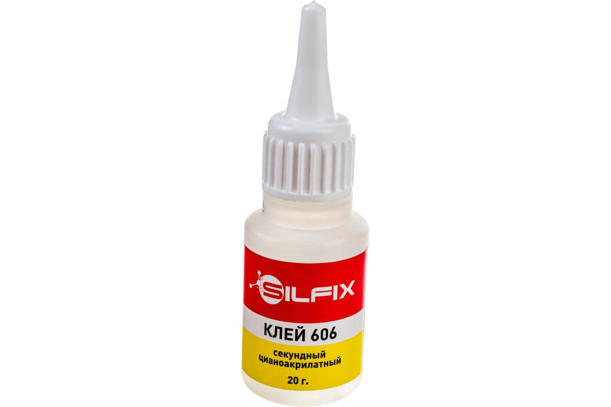 Цианоакрилатный клей-гель Sila SilaFix 606 20 гр (SF-606-20) Цианоакрилатный клей-гель Sila SilaFix 606 20 гр (SF-606-20)