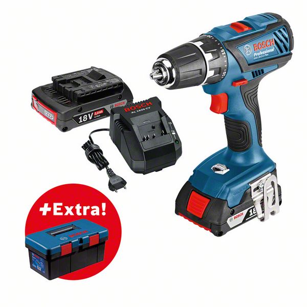 Аккумуляторная дрель-шуруповёрт Bosch GSR 18-2-LI Plus + ящик Toolbox Pro (BOSCH 0.615.990.L29 ) Аккумуляторная дрель-шуруповёрт Bosch GSR 18-2-LI Plus + ящик Toolbox Pro (BOSCH 0.615.990.L29 )