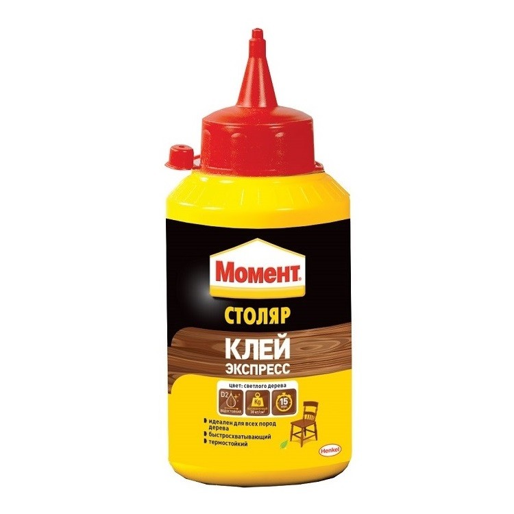 Клей столярный Момент - Столяр 250г Henkel 611703 Клей столярный Момент - Столяр 250г Henkel 611703