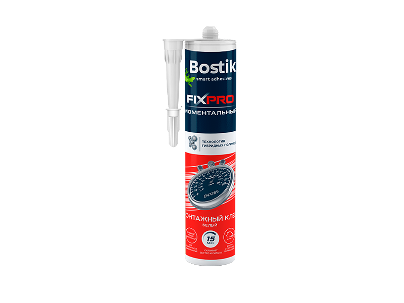 Клей монтажный Bostik Моментальный белый 290мл 12013927 Клей монтажный Bostik Моментальный белый 290мл 12013927