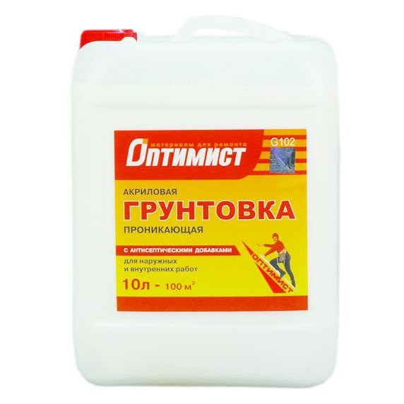Грунт жел.эт. проникающ. Оптимист G102 10л 41740 Грунт жел.эт. проникающ. Оптимист G102 10л 41740