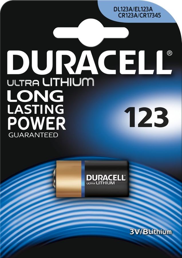 Литиевая батарейка Duracell CR123 A0001263 1 шт Литиевая батарейка Duracell CR123 A0001263 1 шт