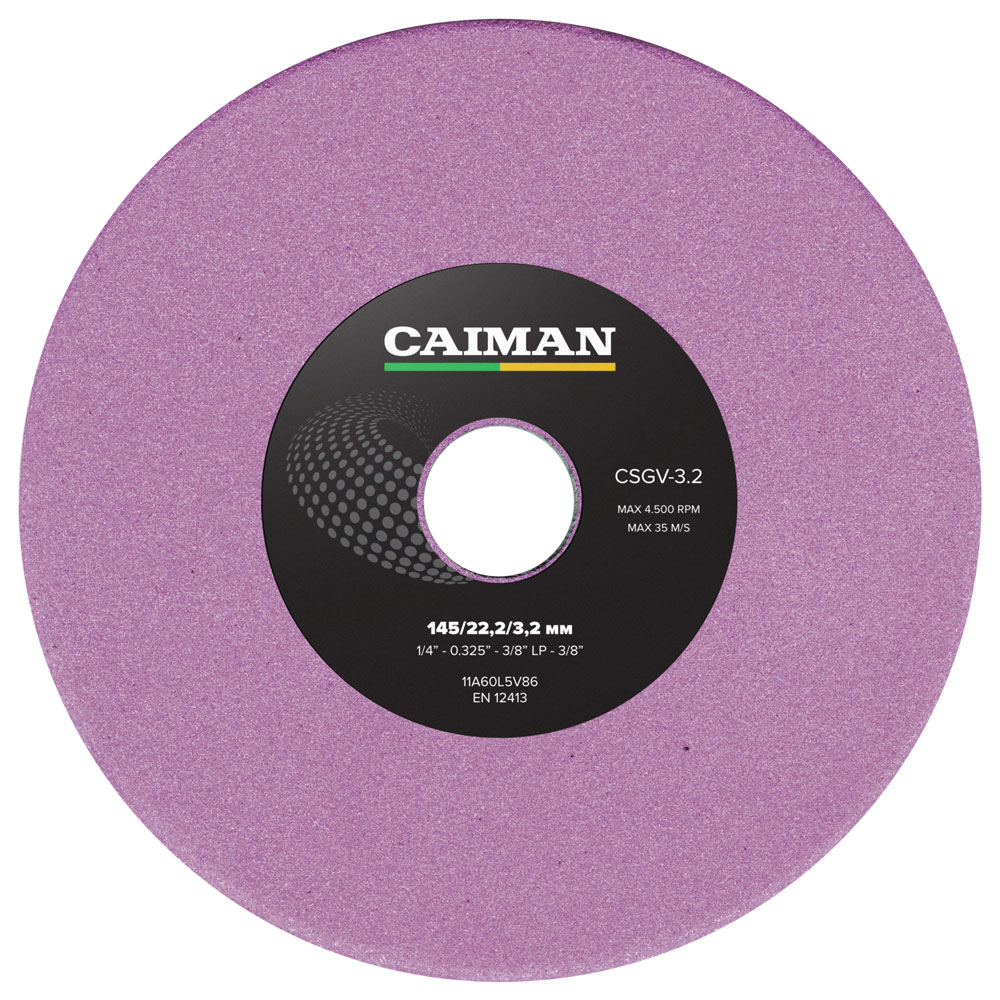 Диск заточной Caiman 1/4, 0.325, 3/8LP, 3/8, 145х22,2х3,2 CSGW-3.2 Диск заточной Caiman 1/4, 0.325, 3/8LP, 3/8, 145х22,2х3,2 CSGW-3.2
