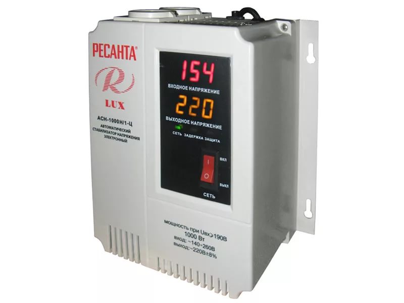 Стабилизатор Ресанта АСН-1000Н/1-Ц 63/6/14 Стабилизатор Ресанта АСН-1000Н/1-Ц 63/6/14