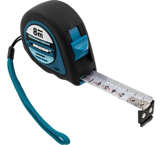 Рулетка Gross 8м с магнитным зацепом Ergonomisch 31104 Рулетка Gross 8м с магнитным зацепом Ergonomisch 31104