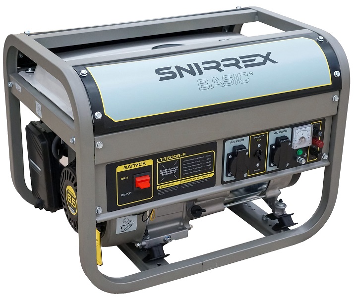 Генератор бензиновый Snirrex LT3600B-F Генератор бензиновый Snirrex LT3600B-F