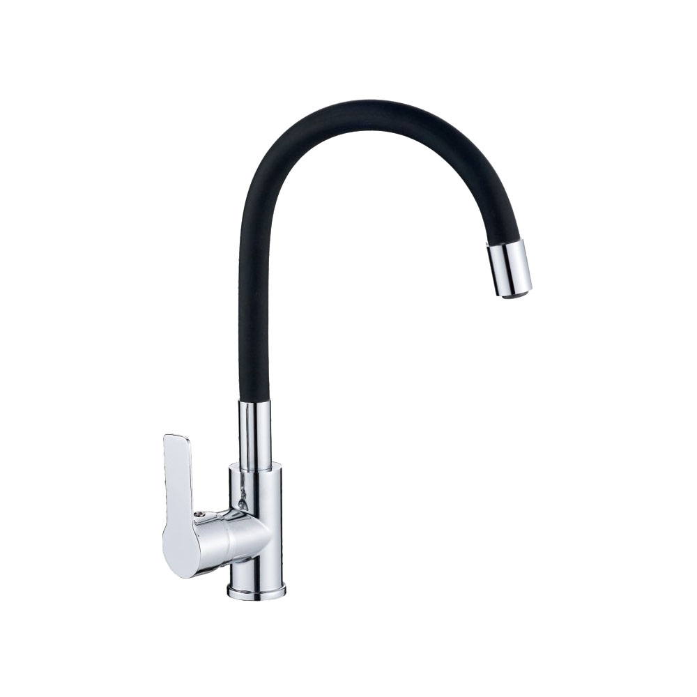 Смеситель для кухни VALFEX Estreya Chrome Black силикон VF.70112-7 Смеситель для кухни VALFEX Estreya Chrome Black силикон VF.70112-7