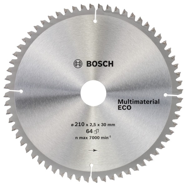 Диск пильный универсальный (210x30 z64) Multimaterial Eco BOSCH 2.608.641.803 Диск пильный универсальный (210x30 z64) Multimaterial Eco BOSCH 2.608.641.803