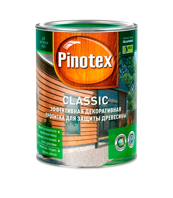 Пропитка Классик "Пинотекс" орегон 1л Pinotex 42206 Пропитка Классик "Пинотекс" орегон 1л Pinotex 42206