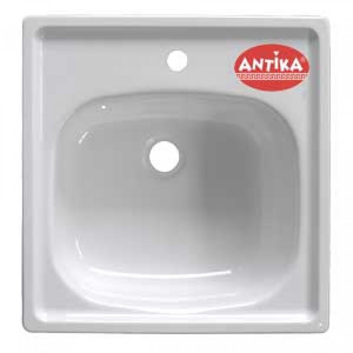 Мойка ст. эмал. Antika 500х500 с кроншт. Мойка ст. эмал. Antika 500х500 с кроншт.
