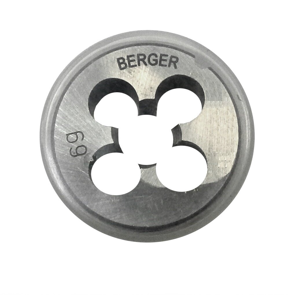 Плашка метрическая М4х0,7 мм BERGER BG1002 Плашка метрическая М4х0,7 мм BERGER BG1002