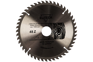 Диск пильный Elitech ф200х32/30 z48 дер. 1820.055300 Диск пильный Elitech ф200х32/30 z48 дер. 1820.055300