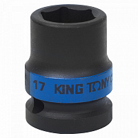 Головка торцевая KING TONY 1/2 17 мм ударная 453517М Головка торцевая KING TONY 1/2 17 мм ударная 453517М