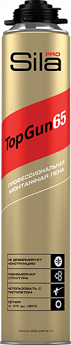 Пена монтажная 65л 875мл Sila Pro TopGun профессиональная зимняя SPTG65w