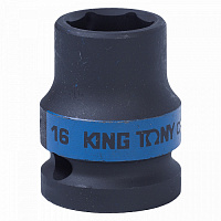 Головка торцевая KING TONY 1/2 16 мм ударная 453516М Головка торцевая KING TONY 1/2 16 мм ударная 453516М