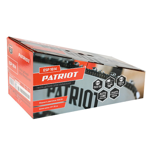 Пила цепная электрическая Patriot ES1614 14" 220301614 Пила цепная электрическая Patriot ES1614 14" 220301614