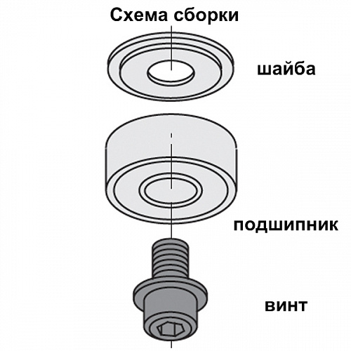 Подшипник для фрез 22 x 8 x 7 мм Энкор 46879 Подшипник для фрез 22 x 8 x 7 мм Энкор 46879