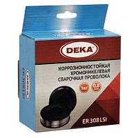 Проволока сварочная DEKA 0,8мм 1кг нержавеющая ER308LSi Проволока сварочная DEKA 0,8мм 1кг нержавеющая ER308LSi
