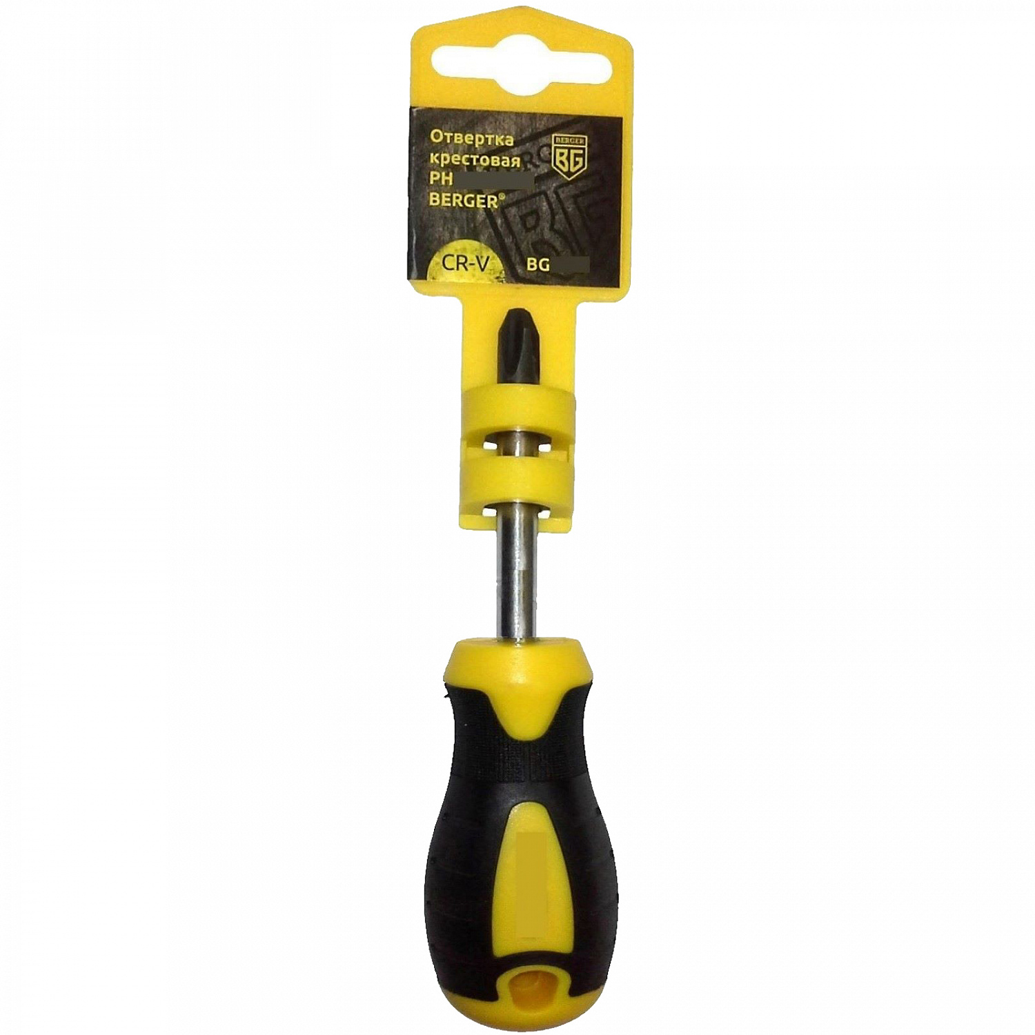 Отвертка крестовая BERGER PH2x38mm BG1050 Отвертка крестовая BERGER PH2x38mm BG1050