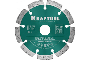 Круг алмазный Kraftool ф125х2,4х22,2 LASER-UNIVERSAL 36680-125 Круг алмазный Kraftool ф125х2,4х22,2 LASER-UNIVERSAL 36680-125