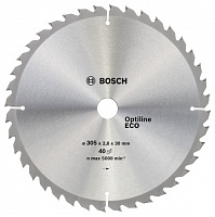 Диск пильный по дереву (305x30 z40) Optiline Wood Eco BOSCH 2.608.641.798 Диск пильный по дереву (305x30 z40) Optiline Wood Eco BOSCH 2.608.641.798