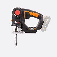 Лобзик-сабельная пила аккумуляторная WORX WX550, 20В, Solo, коробка Лобзик-сабельная пила аккумуляторная WORX WX550, 20В, Solo, коробка