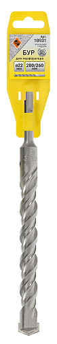 Бур SDS + ф22х200/260 усиленный Энкор 10931 Бур SDS + ф22х200/260 усиленный Энкор 10931