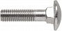 Болт мебельный нержавеюший М 6х 40 S+P DIN 603