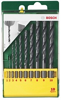 Набор сверл для металла 10 шт бытовой 1-10/шаг 1 мм BOSCH 2 607 019 442 Набор сверл для металла 10 шт бытовой 1-10/шаг 1 мм BOSCH 2 607 019 442