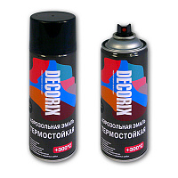 Эмаль аэрозольная термостойкая Decorix 520мл белый 0112-06 DX Эмаль аэрозольная термостойкая Decorix 520мл белый 0112-06 DX