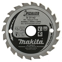 Диск пильный по дереву (85x15x1 z20) Makita B-31142 Диск пильный по дереву (85x15x1 z20) Makita B-31142