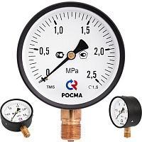 Манометр радиальный 0- 4 бар 1/4" d=63mm Rosma ТМ-310Р Манометр радиальный 0- 4 бар 1/4" d=63mm Rosma ТМ-310Р