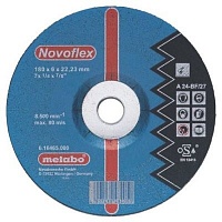 Шлифовальный круг ф125х6,0х22 по металлу вогнутый Novoflex 1/25* Metabo 616462000 Шлифовальный круг ф125х6,0х22 по металлу вогнутый Novoflex 1/25* Metabo 616462000