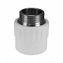 Муфта комбинированная Valfex PP-R НР 50мм х1 1/2" белая (4/12) 10135050