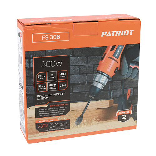 Дрель шуруповерт PATRIOT FS 306 120301402 Дрель шуруповерт PATRIOT FS 306 120301402