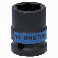 Головка торцевая KING TONY 1/2 19 мм ударная 453519М Головка торцевая KING TONY 1/2 19 мм ударная 453519М