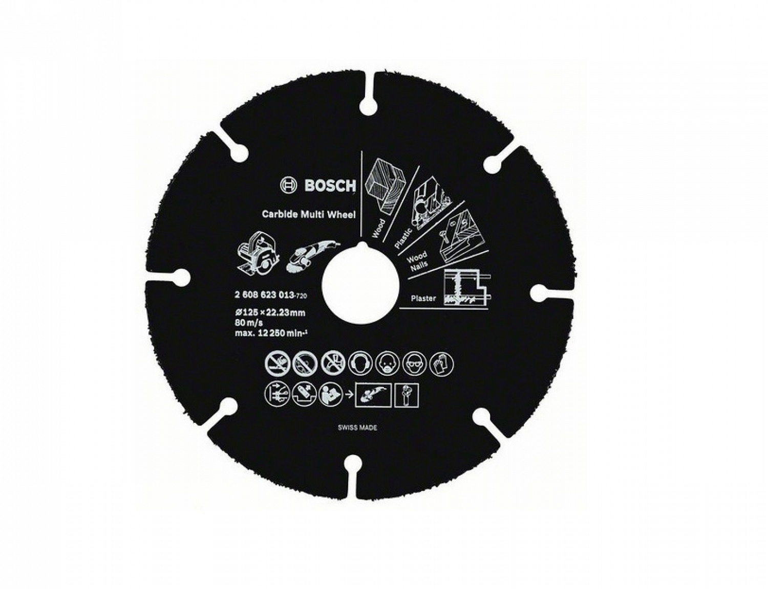 Круг HM ф125х22 универсальный BOSCH 2 608 623 013 Круг HM ф125х22 универсальный BOSCH 2 608 623 013