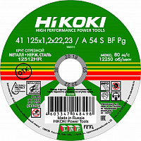 Круг отрезной Hikoki ф125х1,2х22 для металла 1/50/400 (Hikoki) RUH12512 Круг отрезной Hikoki ф125х1,2х22 для металла 1/50/400 (Hikoki) RUH12512