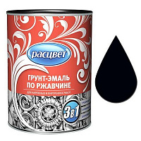 Грунт-эмаль по ржавчине РАСЦВЕТ Черная 3в1 0.9кг 22442 Грунт-эмаль по ржавчине РАСЦВЕТ Черная 3в1 0.9кг 22442