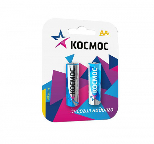 Батарейка КОСМОС LR LR6 BP-2 2шт алкалиновая 116489