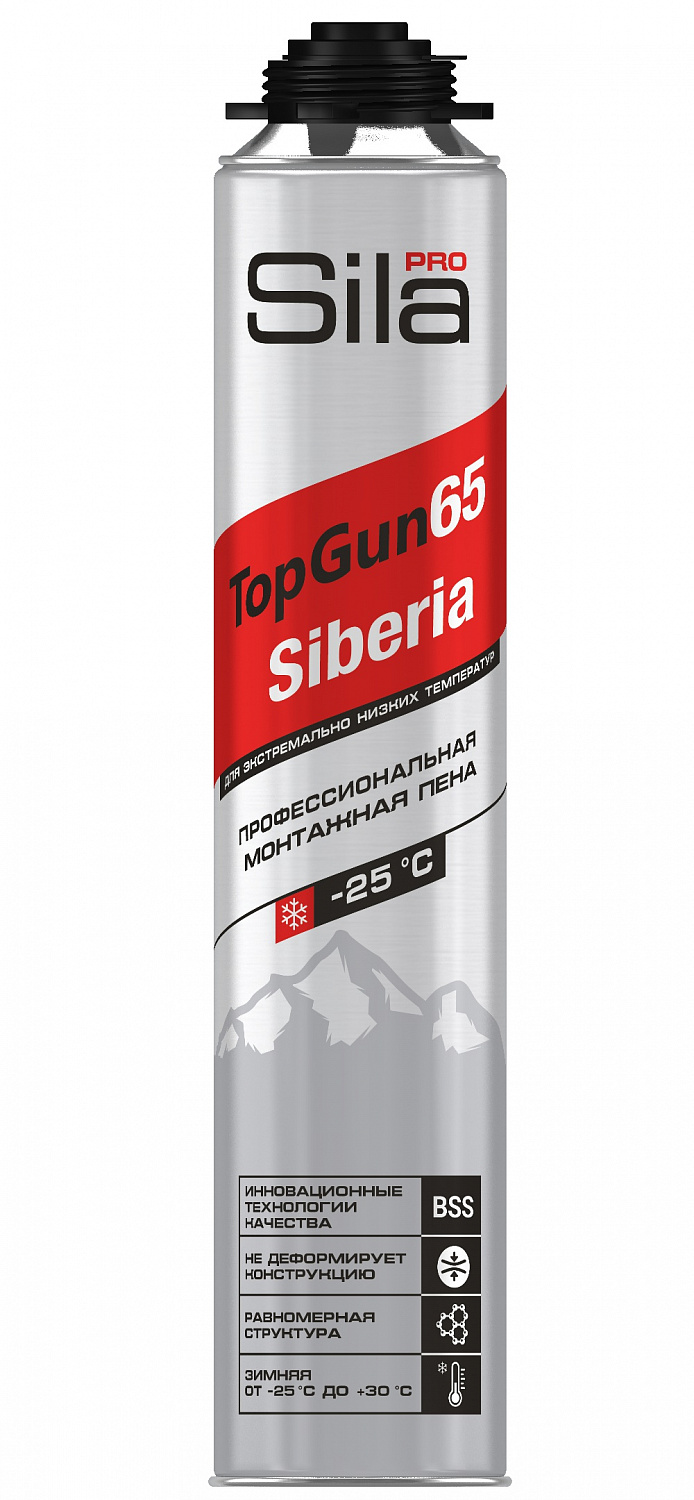 Пена монтажная Sila 65 875мл проф SIBERIA зимняя SPTGSB65 Пена монтажная Sila 65 875мл проф SIBERIA зимняя SPTGSB65