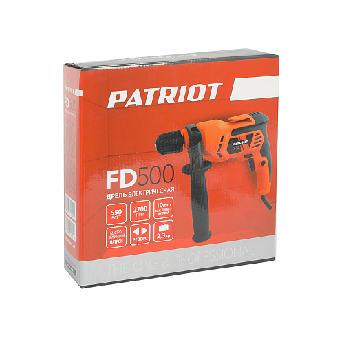 Дрель PATRIOT FD 500 БЗП 10 мм 120301420 Дрель PATRIOT FD 500 БЗП 10 мм 120301420