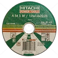 Круг отрезной по металлу Hitachi 12512HR 125х1,2х22 Круг отрезной по металлу Hitachi 12512HR 125х1,2х22