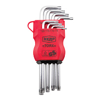 Набор шестигранников КЕДР 8шт Torx 25045 Набор шестигранников КЕДР 8шт Torx 25045