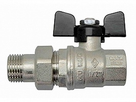 Кран шаровой 1/2" FM с накидной гайкой бабочка (14/56) BUGATTI 322 Кран шаровой 1/2" FM с накидной гайкой бабочка (14/56) BUGATTI 322