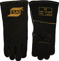Краги пятипалые спилковые ESAB Heavy Duty BLACK с подкладкой 0467222007 Краги пятипалые спилковые ESAB Heavy Duty BLACK с подкладкой 0467222007