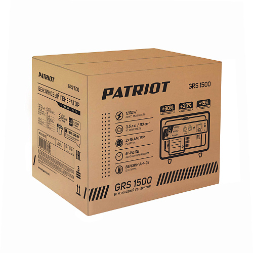 Генератор бензиновый Patriot GRS 1500 476102225 Генератор бензиновый Patriot GRS 1500 476102225