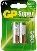 Батарейка GP АА Super Alkaline LR06 BP2 (2шт) Батарейка GP АА Super Alkaline LR06 BP2 (2шт)