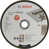 Круг отрезной Bosch ф180х1,6 для металла Std for Inox 1 шт/25 2 608 619 771 Круг отрезной Bosch ф180х1,6 для металла Std for Inox 1 шт/25 2 608 619 771